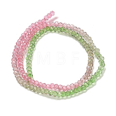 Transparent Painted Glass Beads Strands DGLA-A034-T2mm-A18-1