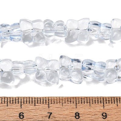 Transparent Glass Beads Strands GL-CBAAE04-01I-1