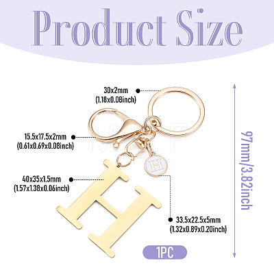 Stainless Steel Keychains KEYC-TAC0035-004H-G-1