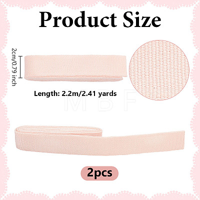 Canvas Ribbon OCOR-WH0008-080-1