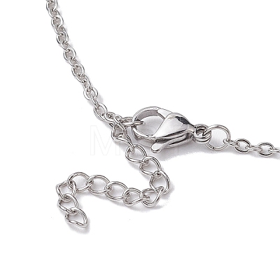 304 Stainless Steel Cable Chain Necklaces NJEW-JN04715-01-1
