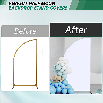 Cloth D-shaped Arch Backdrop Cover for Birthday Party Wedding Baby Shower Decorations DIY-WH20079-043A-1