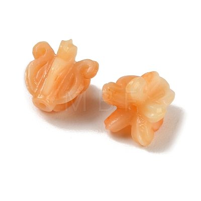 Synthetic Coral Carved Beads BSHE-P034-01A-1