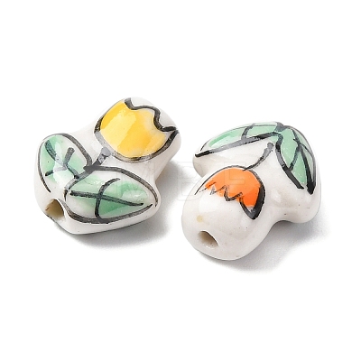 Handmade Porcelain Enamel Beads PORC-B006-02-1