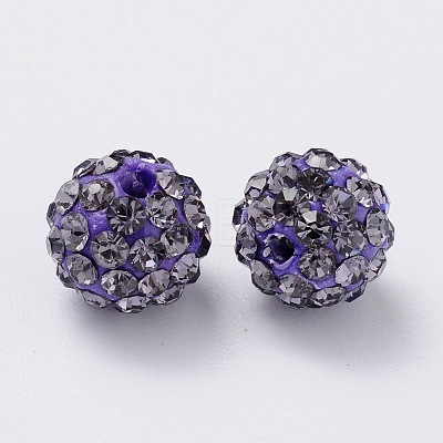 Pave Disco Ball Beads LS-RB-H258-10MM-539-1