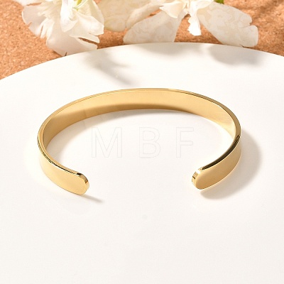 304 Stainless Steel Blank Cuff Bangles BJEW-E361-11G-1