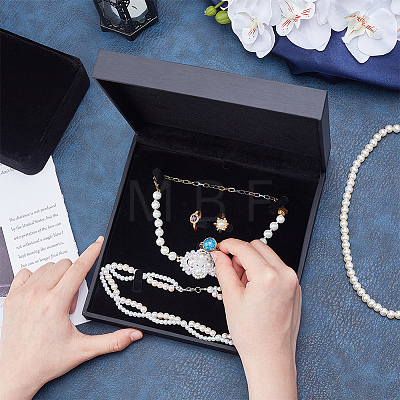 PU Leather Jewelry Set Storage Gift Box CON-WH0104-09-1