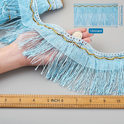 Polyester Tassel Fringe Trimming OCOR-TAC0008-21G-1