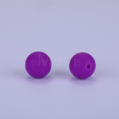 Round Silicone Focal Beads SI-JX0046A-130-1