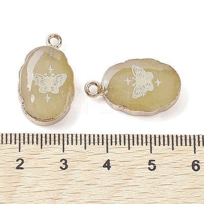 Natural White Jade Pendants G-C102-06C-G-1