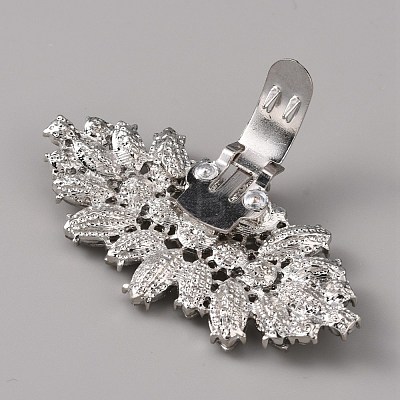 Alloy Crystal Rhinestone Shoe Decoration AJEW-WH0248-224A-P-1