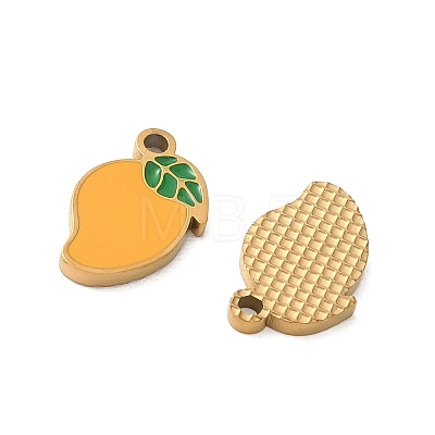 Fruit 304 Stainless Steel Enamel Pendants SA-CBA49D2-11G-06-1