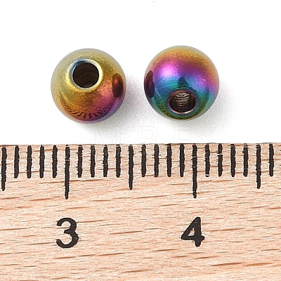 Titanium Steel Beads STAS-B060-01B-M-1