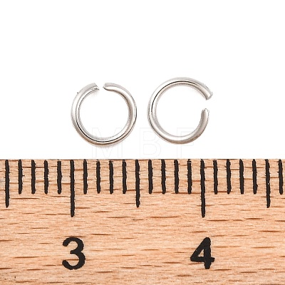 Tarnish Resistant 304 Stainless Steel Jump Rings STAS-R049-5x0.7mm-1