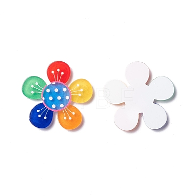Acrylic Cabochons Suitable for Hair Pins MACR-I038-07-1
