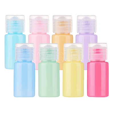 Macaron Color Empty Flip Cap Plastic Bottle Container MRMJ-BC0001-49-1