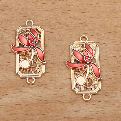 Alloy Enamel Pendant Cabochons Setting PW-WG78914-03-1