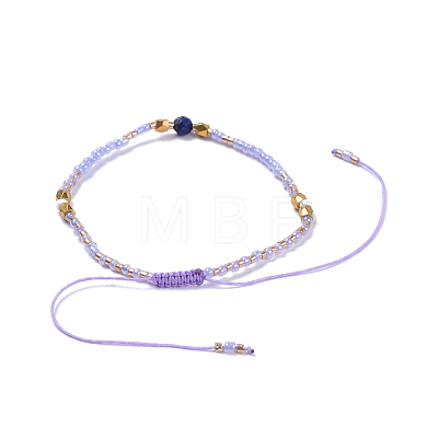 Adjustable Nylon Thread Braided Beads Bracelets BJEW-JB04379-02-1