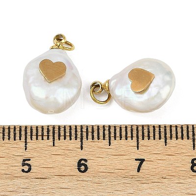 Natural Keshi Pearl Pendants STAS-Z136-01G-04-1