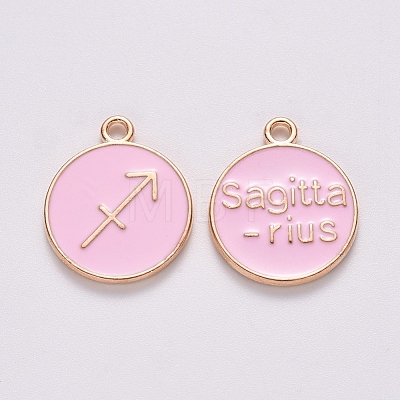 Alloy Enamel Pendants ENAM-S124-01B-09F-1