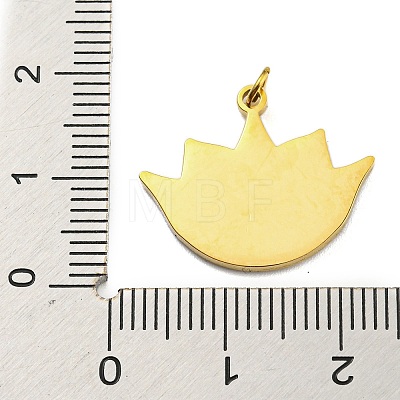 Ion Plating(IP) 304 Stainless Steel Pendants STAS-O003-03G-1