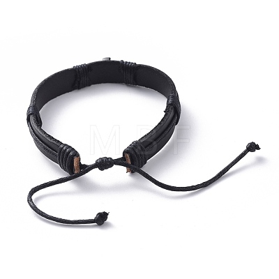 Unisex Adjustable Cord Bracelets BJEW-JB04702-01-1