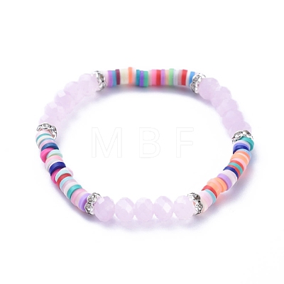 Kids Stretch Bracelets BJEW-JB05194-05-1