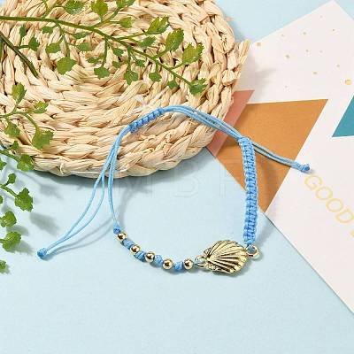 Adjustable Nylon Thread Braided Bead Bracelets BJEW-JB05545-03-1