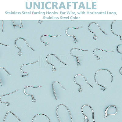 Unicraftale 304 Stainless Steel Earring Hooks STAS-UN0001-33P-1