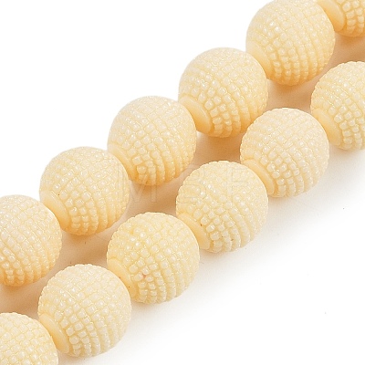 Synthetic Coral Carved Beads Strands CORA-C003-08-1