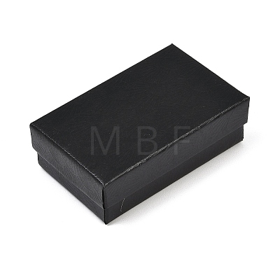 Shell Textured Paper Jewelry Packaging Boxes with Black Sponge Inside CON-B013-03-1