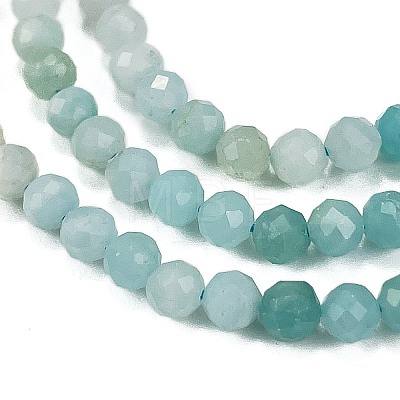Natural Flower Amazonite Beads Strands G-L587-A01-02-1