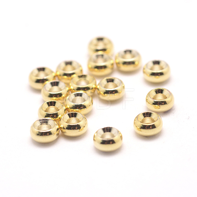 Brass Spacer Beads KK-WH0084-10G-1