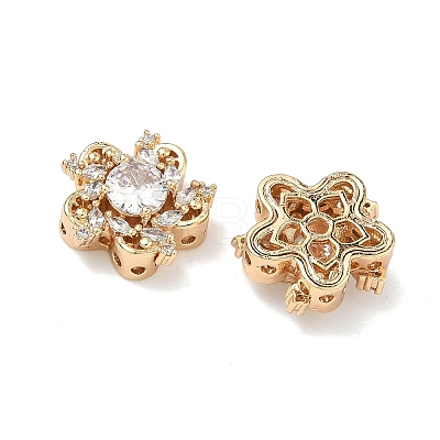 Brass Pave Cubic Zirconia Multi-Strands Links KK-B172-21G-01-1