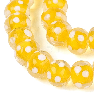 Handmade Lampwork Beads Strands LAMP-N037-05E-1