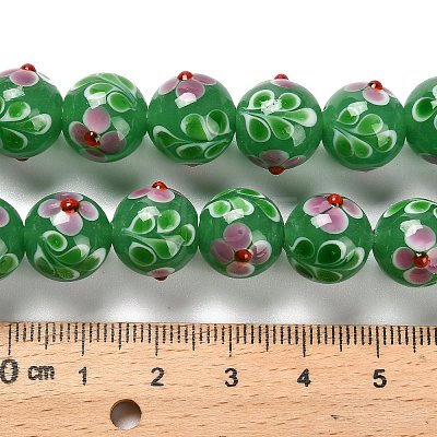 Handmade Lampwork Bumpy Beads Strands LAMP-A005-01C-1