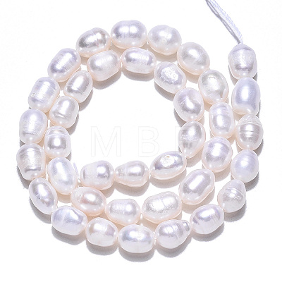Natural Cultured Freshwater Pearl Beads Strands PEAR-N012-07Q-1