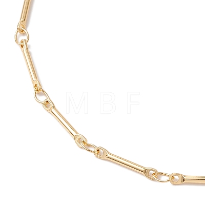 304 Stainless Steel Link Bar Chain Anklets for Women AJEW-AN00624-1