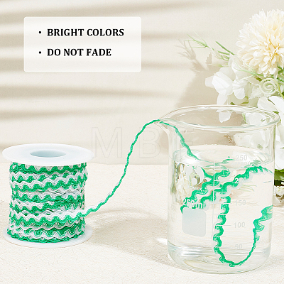 Gorgecraft 15M Polyester Wavy Fringe Trim Ribbon OCOR-GF0003-04C-1