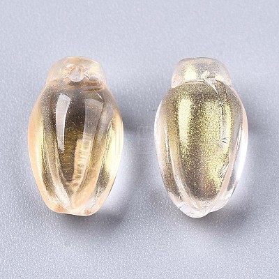 Transparent Spray Painted Glass Beads GLAA-N035-013-I01-1