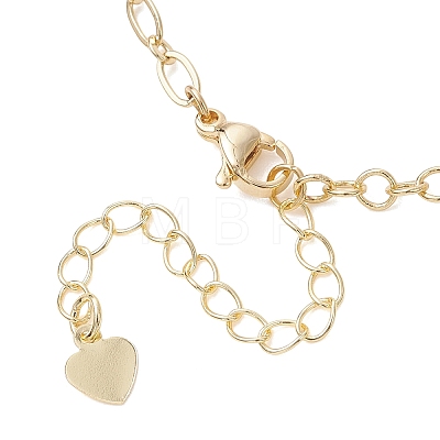 Brass Cable Chain Oval Link Chain Bracelet Making AJEW-JB01507-1