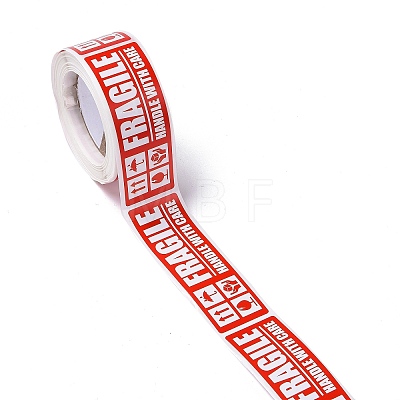 Self-Adhesive Paper Warning Tag Stickers X-DIY-K039-04C-1