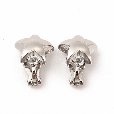 Alloy Clip-on Earring Findings PALLOY-M208-08P-1