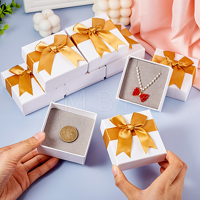 Square Paper Jewelry Set Gift Box CON-TAC0013-03B-1