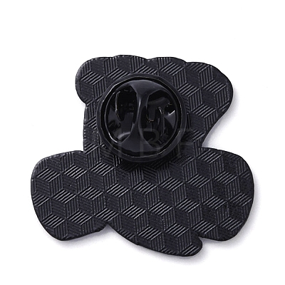 Black Alloy Brooches JEWB-G035-03B-1