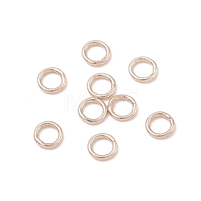 Brass Closed Jump Rings KK-CBA4112-10RG-1