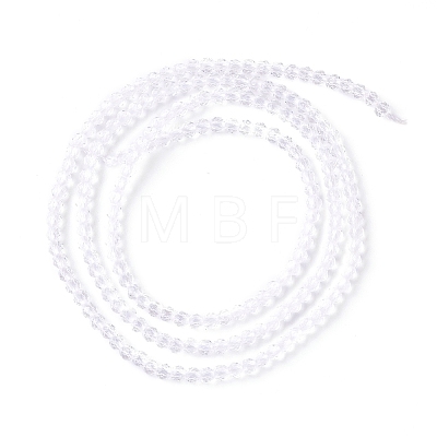 Transparent Glass Beads Strands GLAA-C019-01A-11-1