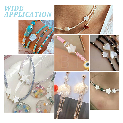 60Pcs Natural Shell Beads Strands SHEL-PH0002-30-1