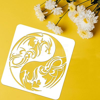 Plastic Reusable Drawing Painting Stencils Templates DIY-WH0172-886-1