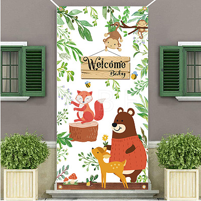 Polyester Hanging Banner Sign AJEW-WH0190-041-1
